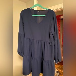 Size Large navy blue dress